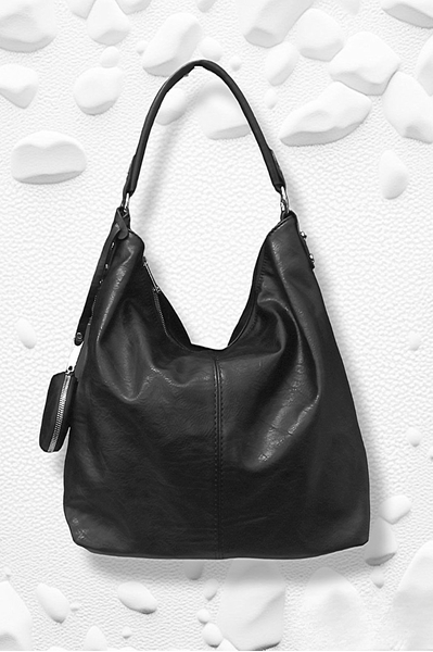 Τσάντα μαλακή ώμου - Μαυρο
